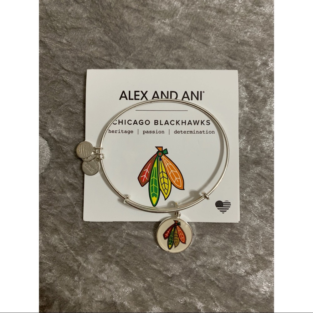 Chicago Blackhawks feathers Alex & Ani bracelet